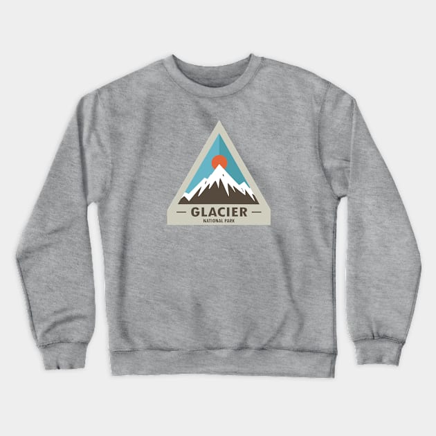 Glacier National Park Crewneck Sweatshirt by esskay1000